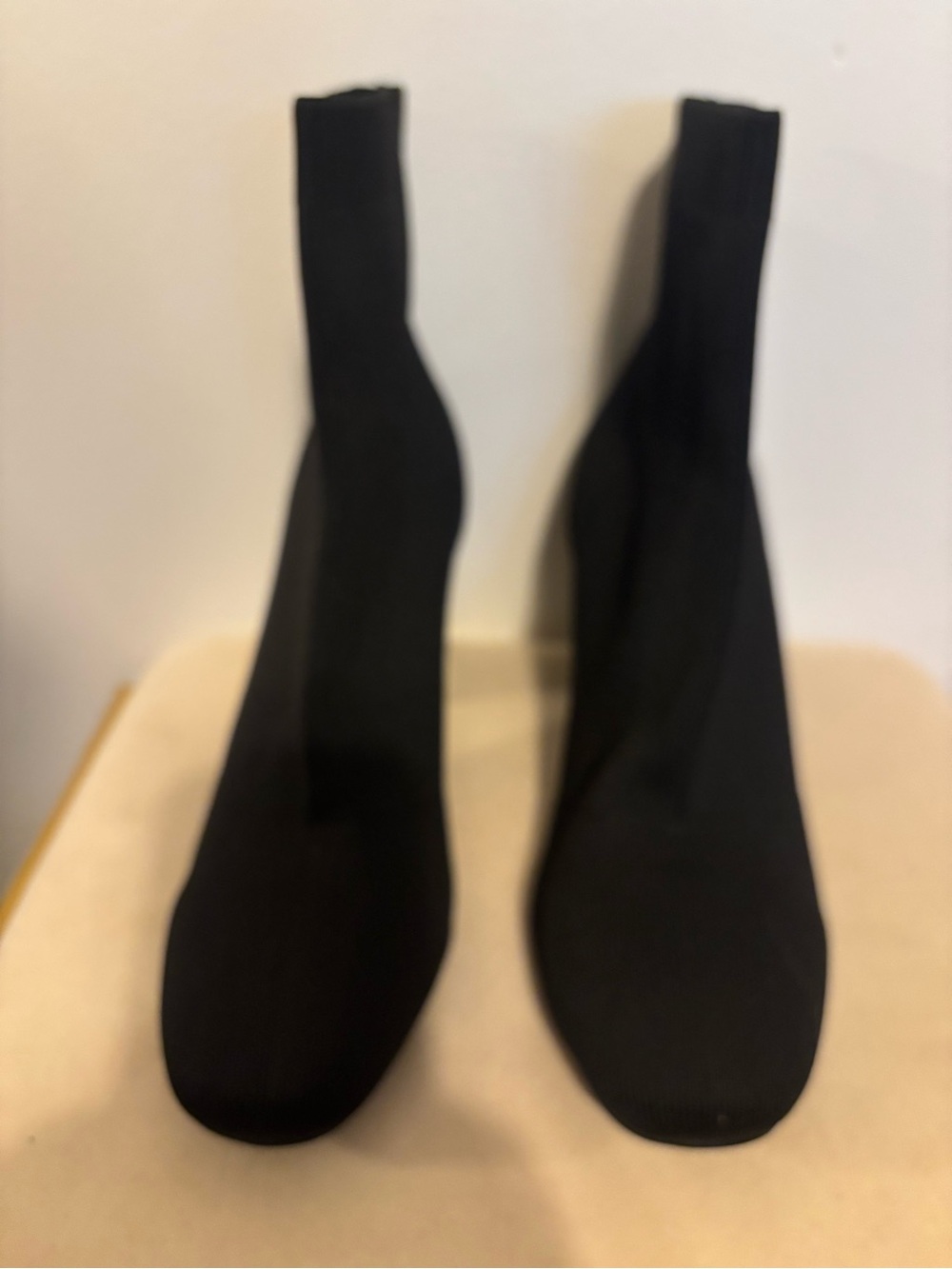 MIA Black Stretch Sock Ankle Booties